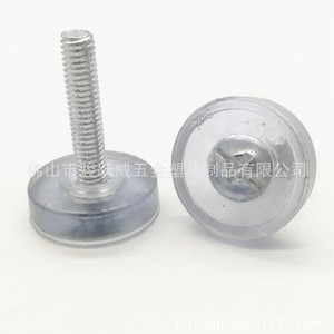 Patas Ajustables para Muebles, 24 mm de Diámetro, Plástico Transparente, Patas Metálicas para Mesa y Silla, Fácil Instalación - Product Image 1