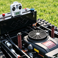 Tondeuse à gazon télécommandée tondeuse sur chenilles avec moteur Loncin de 764cc pour herbe épaisse vergers gestion végétation
