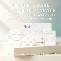 Masque facial en silicone Lumikitten pour le visage et les yeux, pack de recharge pour le maquillage - Formule hydratante, imperméable, fini mat, 6+6 ensembles