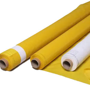 Full size 120 T yellow color polyester screen printing mesh for ceramic print