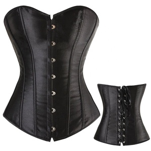 Corsets et Bustiers <span class=keywords><strong>Sexy</strong></span> pour Femmes en Satin, Bustier Brocart à Baleines, Corselet Steampunk Gothique, Fajas, Corsets Amincissants pour la Taille, Hauts Corsets - Product Image 1