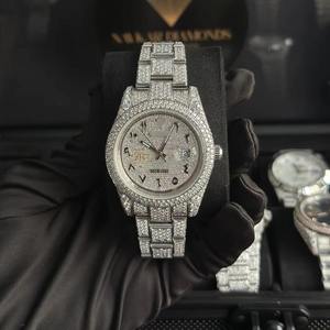 Reloj Mecánico Analógico de Lujo con Diamantes Moissanite Estilo Hip Hop Moderno para Hombre - Product Image 1