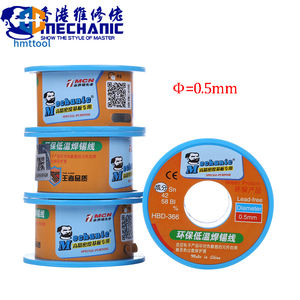 MECHANIC 0.4/0.5/0.6/0.8mm Sn42/Bi58 <span class=keywords><strong>Rouleau</strong></span> de fil d'étain à souder sans plomb 40g <span class=keywords><strong>Soudure</strong></span> <span class=keywords><strong>Etain</strong></span> Réparation de flux de fil à souder - Product Image 4
