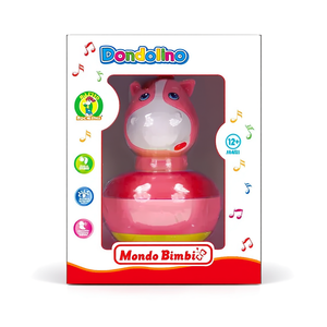 Mondo Bimbi Dondolino Jouet à bascule 18x14x10 cm pour bébés de 12 mois et plus, animal musical à chevaucher - Product Image 2