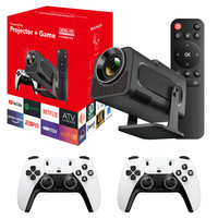Nouveau projecteur de console de jeu électrique moderne HCS350MINI avec Android Allwinner H713, prise en charge 4K, projection 150 pouces, contrôle tactile
