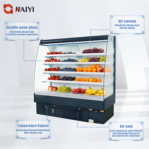 Enfriador Comercial de Exhibición Abierta con Control Digital de Temperatura para Refrigeración de Supermercados - Product Image 3