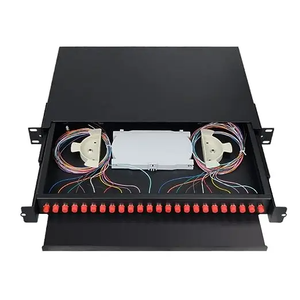 แผงแพทช์ไฟเบอร์ออปติกอุตสาหกรรม 1U 24 คอร์ พร้อมรองรับ POE/GSM/SDK แบบติดตั้งบนแร็คพร้อมรางเลื่อนและพอร์ตไฟเบอร์ - Product Image 5