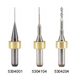 Fraise à queue End Mills Bur CAD CAM Roland, non revêtue, revêtement CrN DC, 0.6 1.0 2.0mm, 5303001 5303103 5303201, pour machine Roland - Product Image 3