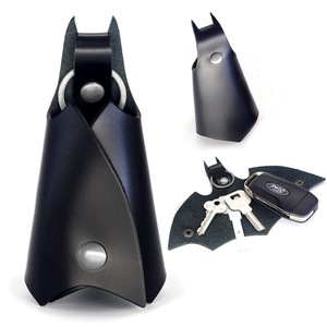 PU cuir chauve-souris forme porte-clés voiture porte-clés étui mode <span class=keywords><strong>Pop</strong></span> clés anneau porte-couverture cadeau pour hommes et femmes - Product Image 1