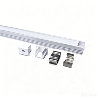 Profilé LED carré en aluminium pour éclairage mural intérieur diffuseur ABS série 6000