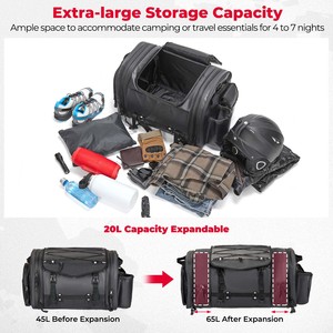 Muestra Gratuita de Bolsa de Viaje Personalizada para Motocicleta, Bolsa de Equipaje de 40L 66L para Motocicleta y Bicicleta, Impermeable - Product Image 4