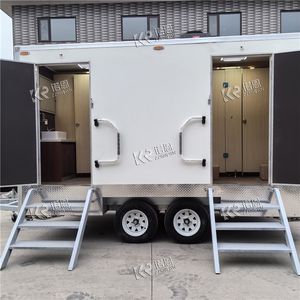 Remolque de Baño Portátil Ejecutivo de Lujo, Moderno, Ecológico, de Acero Inoxidable, con Ducha para Uso en Exteriores - Product Image 4