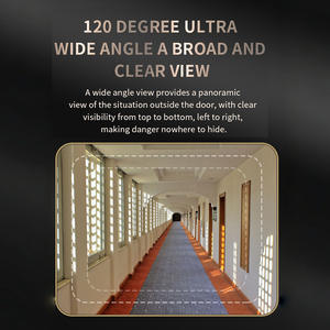 Telepon Pintu Video 4.3 Inci Wi-Fi 1080P HD Bel Pintu Kamera Dalam Ruangan Bertenaga Baterai Kontrol Akses Pintu Penampil Pintu Elektronik - Product Image 5