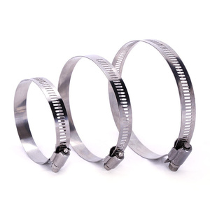 Collier de serrage américain pour tuyaux de pétrole et <span class=keywords><strong>gaz</strong></span>, en acier inoxydable 316 W5, réglable, à vis sans fin, robuste, fixation pour pétrole - Product Image 1