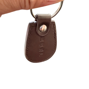 พวงกุญแจหนัง RFID ปรับแต่งได้ 13.56Mhz บัตร RFID 125KHZ เขียนซ้ำได้ T5577 บัตรควบคุมการเข้าถึงแบบคัดลอกได้ พวงกุญแจ RFID NFC Google - Product Image 2