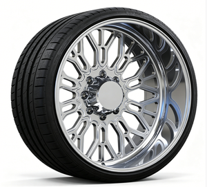 Jantes Forgex <span class=keywords><strong>CREDO</strong></span> forgées, polies, à rebord profond, chromées, en alliage forgé pour camion Ford Silverado 1500 2500 3500 Ram 8x165.1 8x180 - Product Image 4