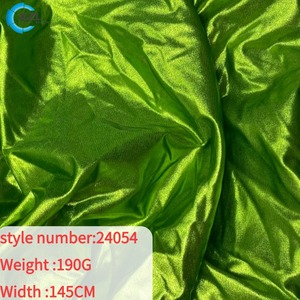 ポリエステル4方向ストレッチ光沢シルバーグリッターホログラフィックフォイルメタリック反射フィットネスウェアメタリック生地 - Product Image 3