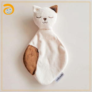 Adorable doudou pour bébé, lapin en peluche doux, serviette apaisante pour la dentition, jouets en peluche doux pour nourrissons, couverture de sécurité pour bébé, sommeil - Product Image 3