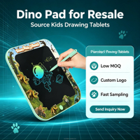 Tablette d'écriture LCD Dinosaure, bloc-notes numérique 12 pouces, certifié sûr, ABS, outil d'apprentissage, alimenté par piles, garantie 6 mois