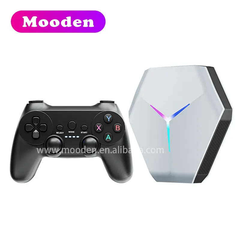 Видеоигровая консоль J X10 4K HD 64G 128G с двойной системой Android 11 TV Box 40000 + 3D Ретро игры для PS1/PSP/N64