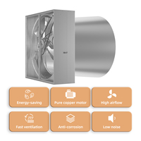 Ventilador de Cono Tipo Mariposa 1380 de 1.1KW con Tensión de Correa Ajustable, Galvanizado, para Ventilación y Extracción en Granjas, Directo de Fábrica