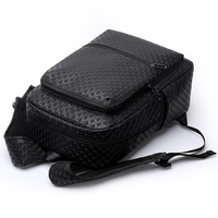 Sac à dos en cuir PU grande capacité, léger, style professionnel, imperméable, durable avec bretelles à coussin d'air