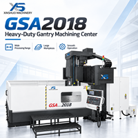 Centre d'usinage CNC à portique 3 axes XINSHUO GSA2018, commande CNC BT50 15kW, 24 outils ATC, fraiseuse à portique robuste
