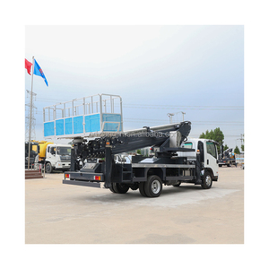 טלסקופי בום עבודה בגובה גבוה משאית <span class=keywords><strong>isuzu</strong></span> שלדה פלטפורמה אווירית מעלית רכב אנטי-טיפ - Product Image 5