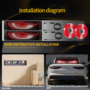 Nuevo Panel <span class=keywords><strong>LED</strong></span> para Parabrisas de Camión Lemombo, Mensajes Programables por Aplicación, Pantalla <span class=keywords><strong>LED</strong></span> Ojo de Diablo para Camión, Publicidad en Ventanas, Flexible - Product Image 4