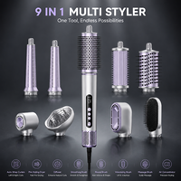 Nouveau Design 2026 Sèche-cheveux haute vitesse puissant avec moteur BLDC, Ensemble lisseur et sèche-cheveux, Meilleur cadeau, Outils coiffants multi-fonctions 9 en 1