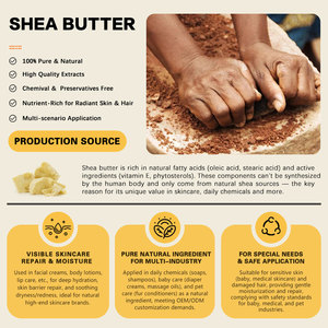 Neutriherbs Private Label Kundenspezifische Vegane Großhandels-Beruhigende Aufpolsternde Pflegende Hautpflege Sheabutter Körpercreme Körperbutter - Product Image 3