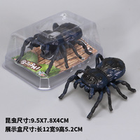 Jouet à remonter araignée simulée transfrontalière pour enfants, modèle d'insecte mobile rampant amusant pour farces