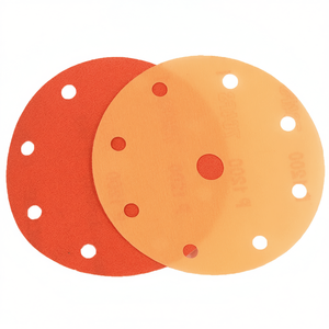 TTAKE Velcro Sanding <b>Disc</b> 15 Hole 400 Grit Fibre Backing For Wood <b>Metal</b> Finishing - Product Image 2