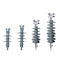 Isolateur composite haute tension en caoutchouc silicone hydrophobe Aislador Polimerico 11kV 24kV 33kV