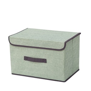 Foldable Fabric <b>Storage</b> Box Rectangle Solid Color Clothing Organizer For Home Use <b>Clothes</b> Cosmetics Underwear Cleaning - Product Image 5