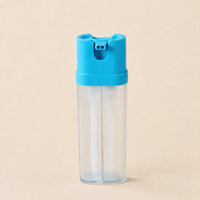 Bouteille double tube de 150 ml (75 ml + 75 ml) de couleur personnalisée, nouveau style, double pompe, double compartiment, emballage de shampoing pour soins personnels