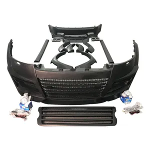 LM style fiberglass front bumper side skirt fender flares wide body kit for range rover administration