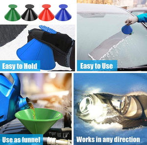 Dụng Cụ Cạo Băng Xe Hơi Ma Thuật Hình Nón Đa Năng Cho Kính Chắn Gió Xe Hơi - Product Image 3