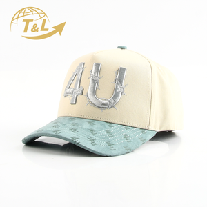 Gorra de Béisbol de 5 Paneles de Dos Tonos Personalizada 4UGEAR, Gorras Estructuradas con Logotipo Blanco, Gorras Deportivas de Alta Calidad, Gorras con Visera Plana, Gorras de Estilo Dad - Product Image 1