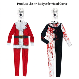 Costume de Clown d'Halloween Zentai, <span class=keywords><strong>Combinaison</strong></span> en Polyester et Spandex avec Capuche, Cosplay de Film et de Télévision <span class=keywords><strong>pour</strong></span> Adultes - Product Image 3