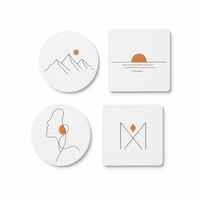 Posavasos de Cartón Suecos de Primera Calidad, Personalizados con Logotipo a Color, Impresión Digital para Bares y Pubs