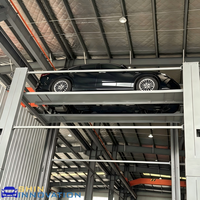 Machine de stationnement automobile hydraulique à 4 niveaux, optimisant l'espace, pour garages multi-véhicules et promoteurs immobiliers