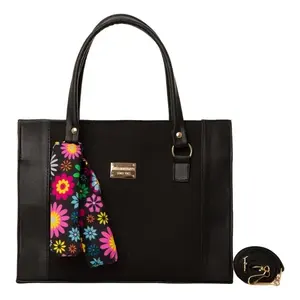 Sac fourre-tout en jute et coton pour femme Fana Henri, imprimé léopard, taille moyenne, avec poche zippée, pour la publicité - Product Image 3