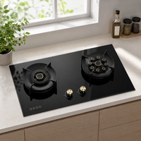 Cuisinière à gaz domestique à haute puissance, à flamme intense, avec coupure automatique de flamme, double brûleur au gaz naturel, 2 brûleurs
