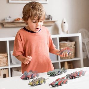 Carros de Dinosaurios para Niños, 8 Unidades, Juego Mundial de Dinosaurios, Carreras, Vehículos, Camión Monstruo, Mini Juego de Animales - Product Image 3
