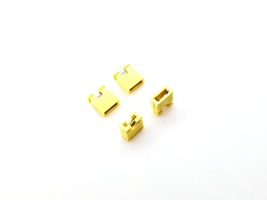 2.54mm Pitch Mini Jumper Bronze Half Gold H:6.0mm Yellow Open 1*2P - Product Image 6