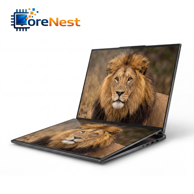 CoreNest Flagship 16 Inch Dual Touch Screen Work Laptop Intel Core 12th Gen FHD Metal Body Business Notebook Laptop