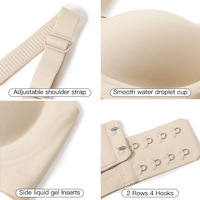 Soutien-gorge sans coutures et confortable avec maintien supérieur froncé et prévention de la chute pour lingerie féminine