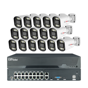 Expglobal nhà ngoài trời <span class=keywords><strong>cctv</strong></span> an ninh Hệ thống <span class=keywords><strong>Camera</strong></span> Kit 5MP 16CH NVR POE với tầm nhìn ban đêm âm thanh <span class=keywords><strong>ip</strong></span> <span class=keywords><strong>camera</strong></span> đám mây CMOS - Product Image 1