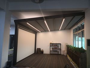 <span class=keywords><strong>Toldo</strong></span> <span class=keywords><strong>Vertical</strong></span> Eléctrico Personalizado para Protección Solar, Persianas Enrollables con Cierre Hermético Resistentes al Viento - Product Image 2